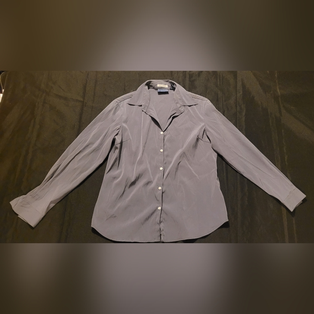 Gray Button-Up Shirt